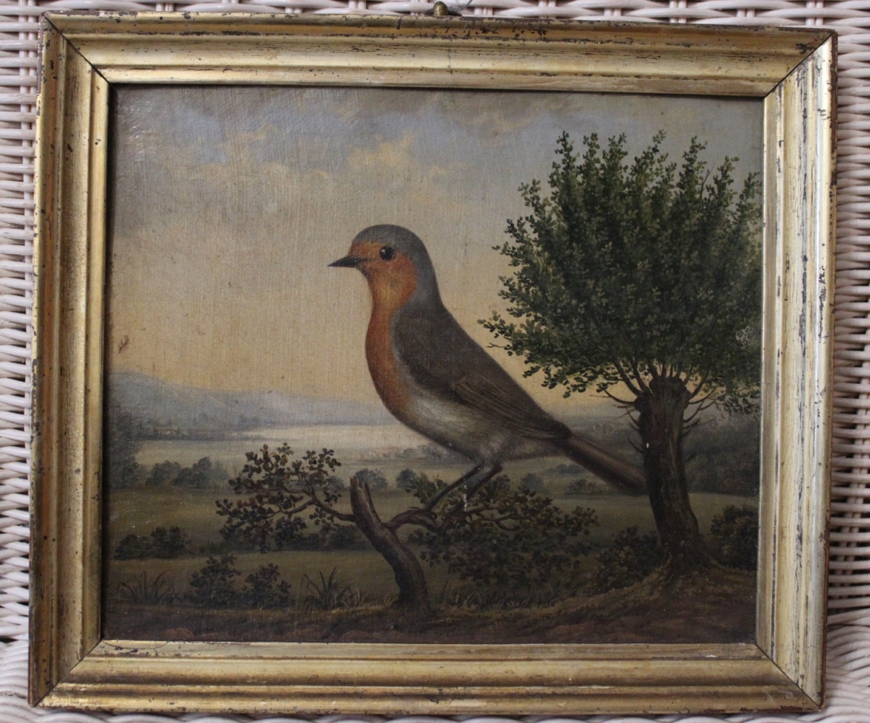 Rotkehlchen / Kunstmalerei / verkauft