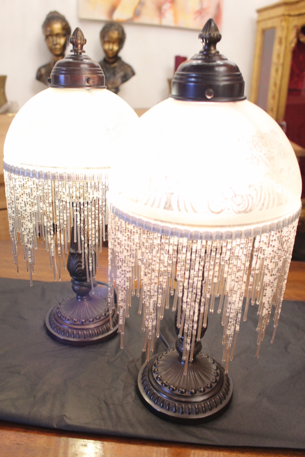 Jugendstil Ständerlampe / Nachttischlampe / verkauft